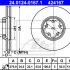 Brzdový kotouč ATE 24.0124-0167 (AT 424167) - FORD