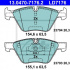 Sada brzdových destiček ATE Ceramic 13.0470-7176 (AT LD7176) - BMW