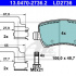 Sada brzdových destiček ATE Ceramic 13.0470-2736 (AT LD2736)