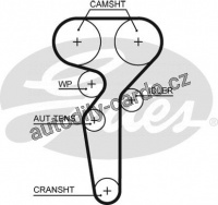Rozvodový řemen GATES (GT 5655XS)- ALFA ROMEO