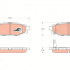 Sada brzdových destiček TRW GDB3373 - SUBARU LEGACY