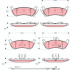 Sada brzdových destiček TRW GDB1456 - MERCEDES W163 ML