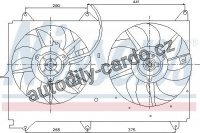 Ventilátor chladiče NISSENS 85237