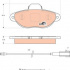 Sada brzdových destiček TRW GDB1745 - FIAT 500 1.2 07-