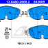 Sada brzdových destiček ATE 13.0460-2609 (AT 602609)