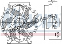 Ventilátor chladiče NISSENS 85500