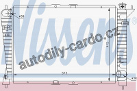 Chladič motoru NISSENS 67002