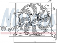 Ventilátor chladiče NISSENS 85589