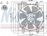 Ventilátor chladiče klimatizace NISSENS 85284