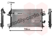 Chladič, chlazení motoru VAN WEZEL 37002294