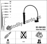 Sada kabelů pro zapalování NGK RC-DW1203 - CHEVROLET, DAEWOO