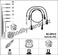 Sada kabelů pro zapalování NGK RC-OP412 - OPEL