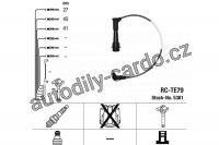 Sada kabelů pro zapalování NGK RC-TE79
