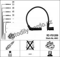 Sada kabelů pro zapalování NGK RC-FD1209 - FORD