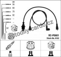 Sada kabelů pro zapalování NGK RC-PG601 - PEUGEOT