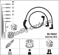 Sada kabelů pro zapalování NGK RC-FD521 - FORD