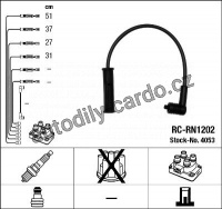 Sada kabelů pro zapalování NGK RC-RN1202 - DACIA, RENAULT
