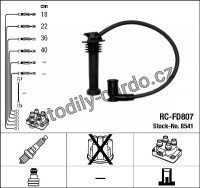 Sada kabelů pro zapalování NGK RC-FD807 - FORD