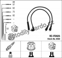 Sada kabelů pro zapalování NGK RC-FD825 - FORD