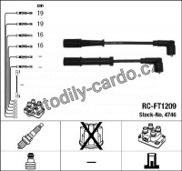 Sada kabelů pro zapalování NGK RC-FT1209 - FIAT, LANCIA