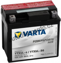 Moto baterie VARTA VT 504012 4Ah 80A 12V P+ Y5 FUNSTART AGM /114x71x106/ YTX5L-4/YTX5L-BS