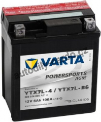 Moto baterie VARTA VT 506014 6Ah 50A 12V P+ Y5 FUNSTART AGM /114x71x131/ YTX5L-4 / YTX7L-BS