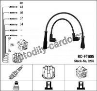 Sada kabelů pro zapalování NGK RC-FT605 - LANCIA