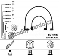Sada kabelů pro zapalování NGK RC-FT608 - FIAT