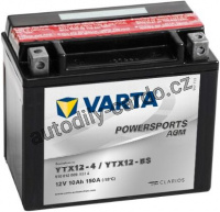 Moto baterie VARTA  VT 510012009 10Ah 150A 12V L+ Y5 FUNSTART AGM /152x88x131/ YTX12-4 / YTX12-BS