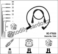 Sada kabelů pro zapalování NGK RC-FT635 - FIAT