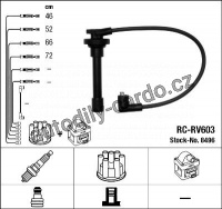 Sada kabelů pro zapalování NGK RC-RV603 - HONDA