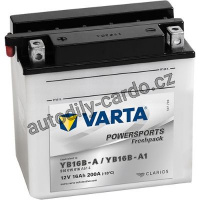 Moto baterie VARTA VT 516015 16Ah 160A 12V L+ Y4 FUNSTART FRESHPACK /160x90x161/ YB16B-A / YB16B-A1
