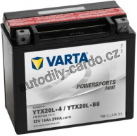 Moto baterie VARTA VT 518901 18Ah 260A 12V P+ Y4 FUNSTART AGM /177x88x156/  nahrazeno 518901025