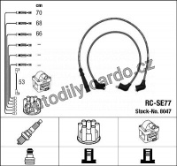 Sada kabelů pro zapalování NGK RC-SE77 - SUZUKI