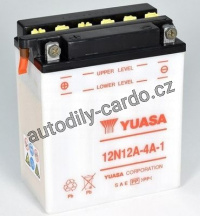 Motobaterie YUASA 12N12A-4A-1 12Ah 113A 12V L+ /134x80x160/