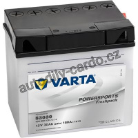 Moto baterie VARTA VT 530030 30Ah 180A 12V P+ Y10 FUNSTART FRESHPACK /186x130x171/ 53030 - AKCE