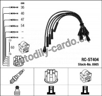 Sada kabelů pro zapalování NGK RC-ST404 - SEAT