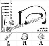 Sada kabelů pro zapalování NGK RC-HE86 - HONDA