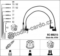 Sada kabelů pro zapalování NGK RC-MB215 - MERCEDES-BENZ