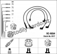 Sada kabelů pro zapalování NGK RC-NE64 - NISSAN