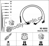 Sada kabelů pro zapalování NGK RC-NX93 - NISSAN