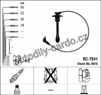 Sada kabelů pro zapalování NGK RC-TE41 - TOYOTA