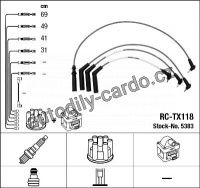 Sada kabelů pro zapalování NGK RC-TX118 - TOYOTA