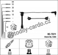 Sada kabelů pro zapalování NGK RC-TX71 - TOYOTA