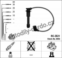 Sada kabelů pro zapalování NGK RC-ZE21 - MAZDA
