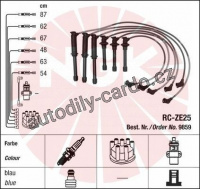 Sada kabelů pro zapalování NGK RC-ZE25 - MAZDA