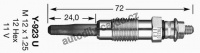 Žhavící svíčka NGK Y-923U - CITROËN, PEUGEOT