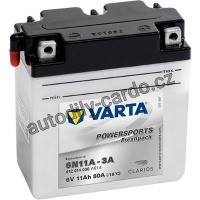 Moto baterie VARTA VT 012014008 11Ah 80A 6V P+ FUNSTART FRESHPACK /122x61x135/ 6N11A-3A