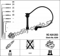 Sada kabelů pro zapalování NGK RC-KA1203