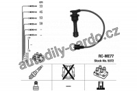 Sada kabelů pro zapalování NGK RC-ME77